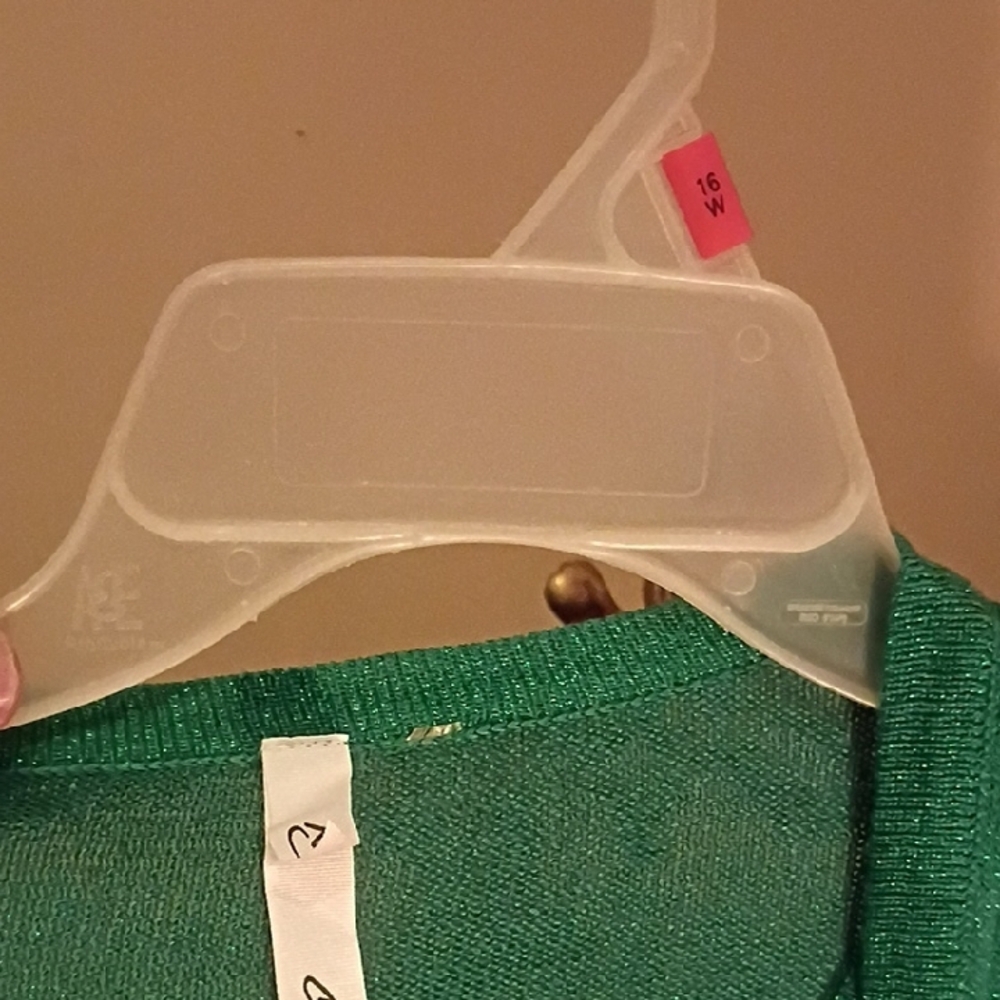 NY Collection Emerald Knit with Beaded Detail - Picture 10 of 10